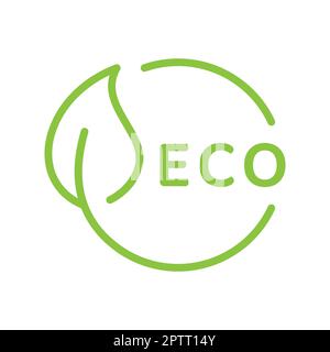 Eco leaf cycle vector icon Stock Vector