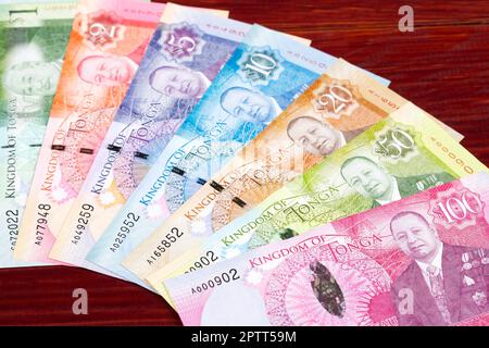 Tongan money - paʻanga a business background Stock Photo