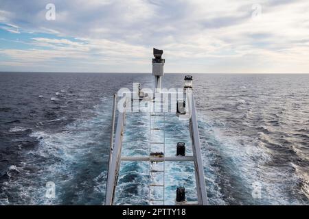 Mediterranean, GNV ferry from Genoa to Tangier, Landscape Stock Photo