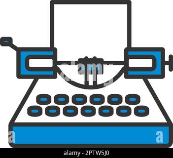 Typewriter Icon Stock Vector
