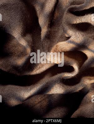 Still life. Cloth / woven material. Sack cloth. Stock Photo