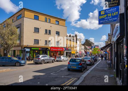 New road Gravesend on a sunny spring morning Stock Photo