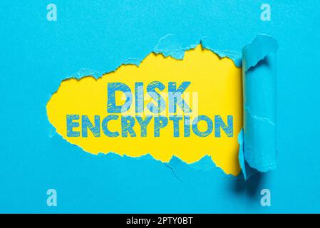 Security/encryption Disk Inspiration showing sign Disk Encryption, Internet Concept the security ...