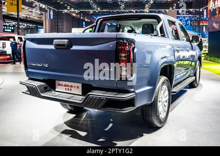 JMC Dadao pickup truck brand on display at the 2023 Shanghai Auto Show ...