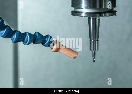 CNC machining and tool milling cutting raw material Stock Photo