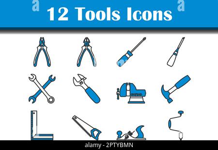 Tools Icon Set Stock Vector