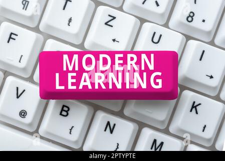 Handwriting text Modern Learning. Business concept flexible and agile ...