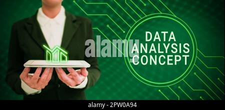 Writing displaying text Data Analysis Concept, Word Written on evaluating data using analytical and logical reasoning Stock Photo