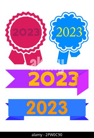 Set of ribbon with the number 2023 Stock Vector Image & Art - Alamy