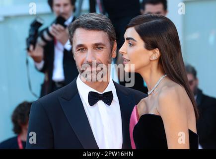 VENICE, ITALY - SEPTEMBER 10: Raoul Bova and  Rocio Munoz Morales attends the closing ceremony red carpet at the 79th Venice Film Festival Stock Photo