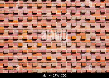 Unique brick wall pattern background Stock Photo