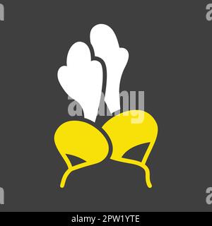 Radish isolated vector glyph icon. Vegetable sign Stock Vector