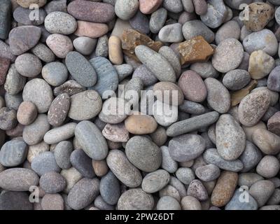 grey cobblestone texture useful as a background Stock Photo