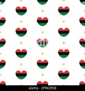Happy Kwanzaa Holiday African Seamless Pattern Design with Festival Style Element on Template Hand Drawn Cartoon Flat Illustration Stock Vector
