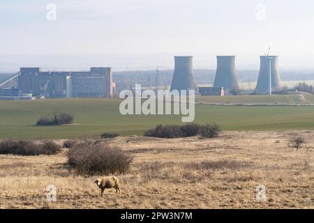 Old, closed power plant in Hungary Stock Photo