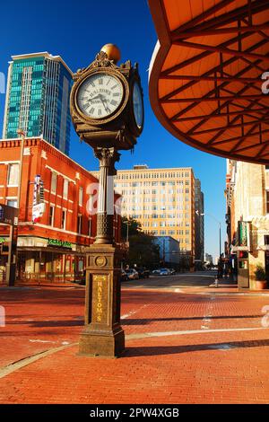 Sundance Square in Downtown Ft Worth Stock Photo