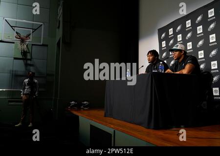 Philadelphia Eagles' Jalen Carter takes part in a practice at the NFL  football team's training facilities in Philadelphia, Thursday, June 1,  2023. (AP Photo/Matt Rourke Stock Photo - Alamy