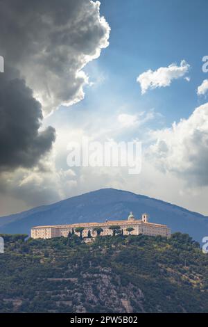 Abbey of Monte Cassino in Lazio Region, Italy Stock Photo