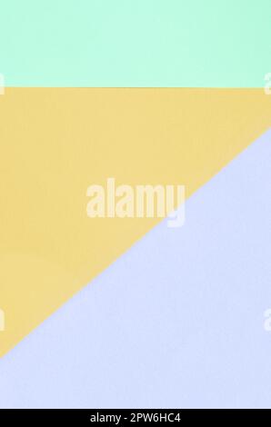 Texture background of fashion pastel colors. Violet, orange, and blue geometric pattern papers. minimal abstract. Stock Photo