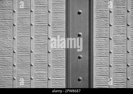 The texture of the fragment of the ancient silver gate Stock Photo