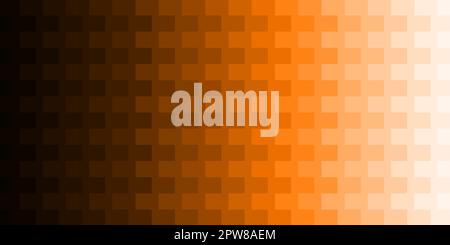 Orange abstract pixel background template. Minimalist colorful pixel design. Stock Vector