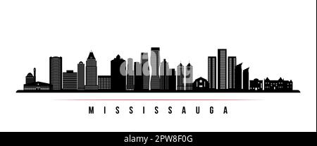 Mississauga 01-3 (black and white) Stock Vector