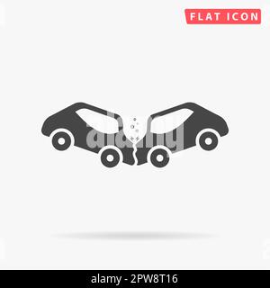 Car Crash - black and white Stock Vector Image & Art - Alamy