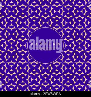 Luxury purple abstract circle seamless pattern. Geometric half circle pattern. Stock Vector