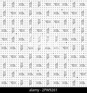 Drink seamless pattern ,seamless food pattern for restaurants. Seamless geometric pattern. Vector Stock Photo