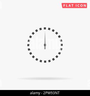 Scales screen circle. Simple flat black symbol with shadow on white background. Vector illustration pictogram Stock Vector