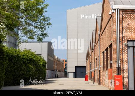 Milan, Italy - april 28 2023 - View of Pirelli Hangar Bicocca Stock Photo