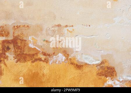 Brown weathered plaster wall pattern background Stock Photo