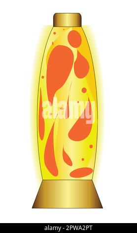 Lava Lamp Cartoon Stock Vector