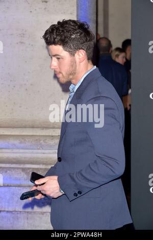 Rome, Italien. 29th Apr, 2023. The Indian actress Pryanka Chopra Jonas and the american singer husband Nick Jonas, participate in the premiere of the series Prime Citadel at modern cinema. Rome (Italy), April 21st, 2023. Credit: dpa/Alamy Live News Stock Photo