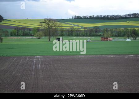 Storm clouds above the Eifel Stock Photo