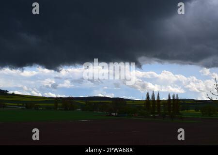 Storm clouds above the Eifel Stock Photo