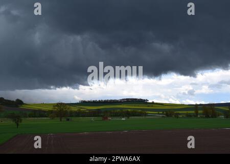 Storm clouds above the Eifel Stock Photo