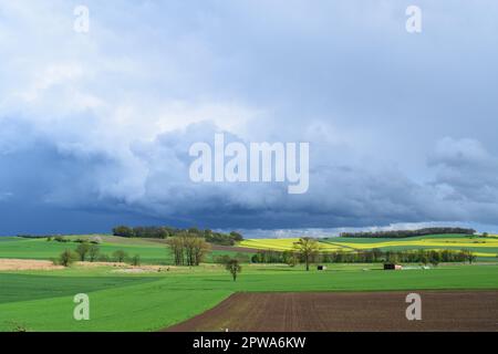Storm clouds above the Eifel Stock Photo