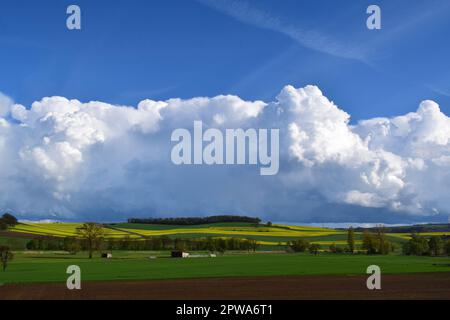 Storm clouds above the Eifel Stock Photo