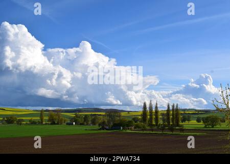 Storm clouds above the Eifel Stock Photo