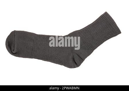One man's sock, macro, isolated Stock Photo