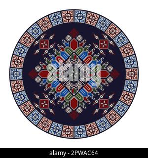 Palestinian Tatreez  design element 21 Stock Vector