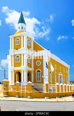 The Public Prosecutor's Office in Curacao Williamstad Netherland Antilles Curacao a tourist cruise ship destination in the carier Willemstad is the Stock Photo