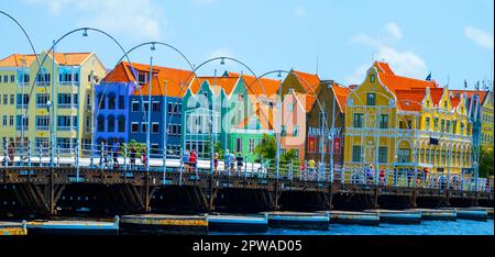 Williamstad Netherland Antilles Curacao a tourist cruise ship destination in the caribbean Willemstad is the capital city of Curaçao, a Dutch Stock Photo