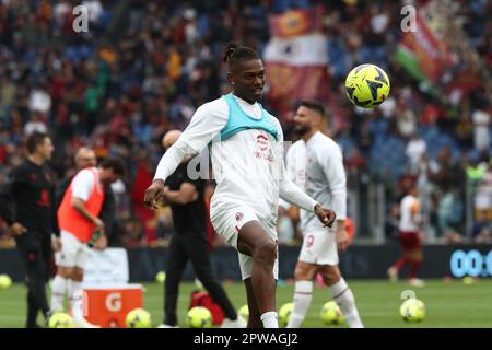 Rome, Italy. 29th Apr, 2023. Rome, Italy 29.04.2023: in action during the Serie A 2022/2023 soccer match, day 32, between AS ROMA vs AC MILAN at Olympic stadium in Rome, Italy. Credit: Independent Photo Agency/Alamy Live News Stock Photo