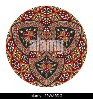 Palestinian Tatreez  design element 9 Stock Vector