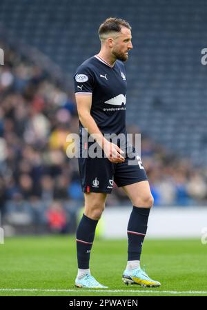 Glasgow, UK. 29th Apr, 2023. Brad McKay of Falkirk during the Scottish Cup match at Hampden Park, Glasgow. Picture credit should read: Neil Hanna/Sportimage Credit: Sportimage Ltd/Alamy Live News Stock Photo