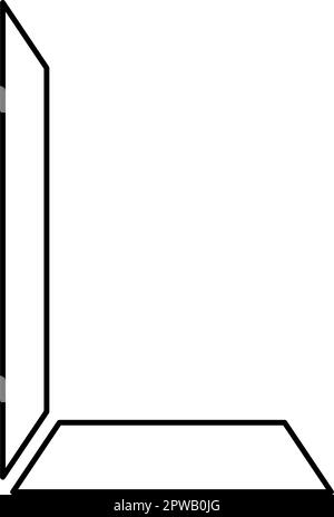 Part border for picture corner frame set icon white color vector ...