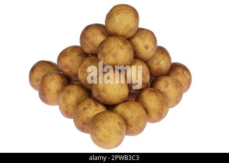 marzipan potatoes from Lubeck, Germany isolated on white background Stock Photo