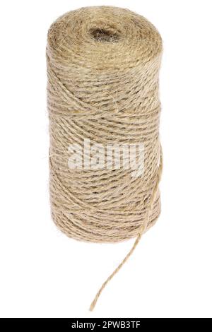 sisal cord isolated on white background Stock Photo